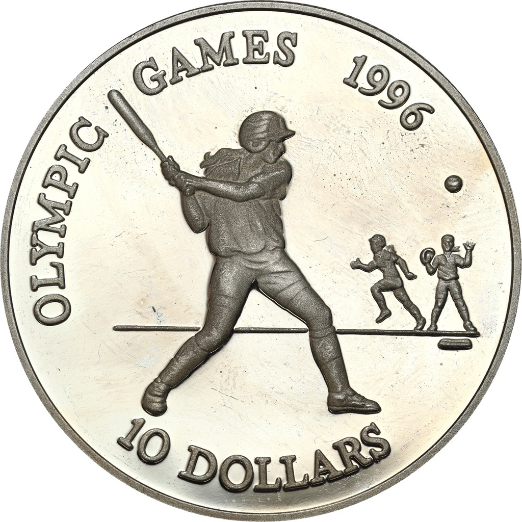 Belize - 10 dolarów 1996 Olimpiada - SREBRO 925
