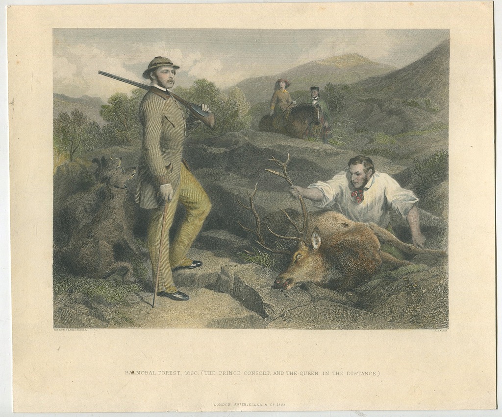 grafika KSIĄŻĘ ALBERT I KRÓLOWA WIKTORIA polowanie
