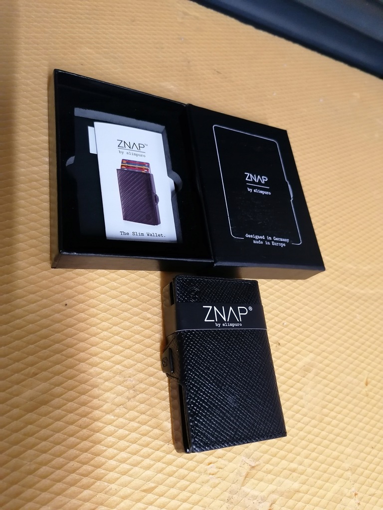 Nowoczesny portfel ZNAP Slim Wallet 12 kart Nowy