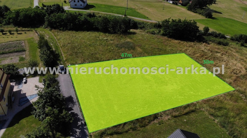 Działka, Męcina, Limanowa (gm.), 1429 m²