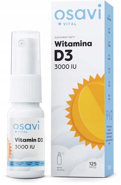 Osavi Witamina D3 Spray Doustny 3000IU 12.5 ml