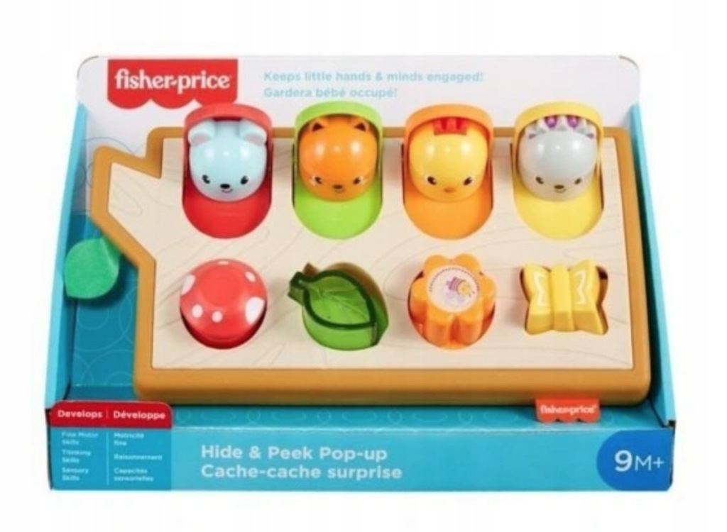 Fisher Price Kolorowe zwierzątka Wyskakujące GJW24