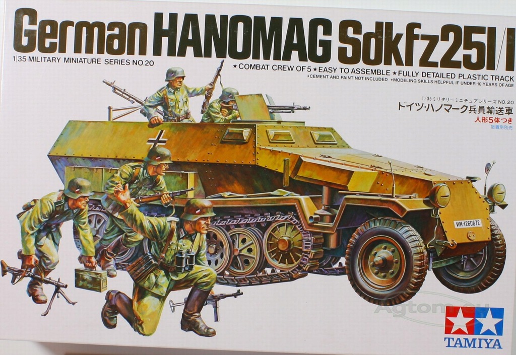 Купить Tamiya 1:35 Sd.Kfz.251/1 Hanomag | 5 фигурок |: отзывы, фото, характеристики в интерне-магазине Aredi.ru