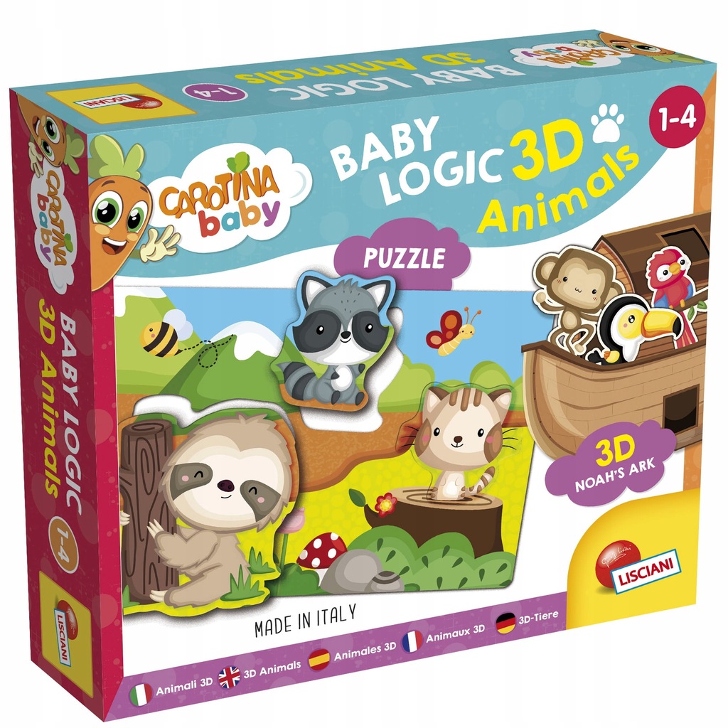 Carotina Baby Puzzle Logic 3D - Zwierzęta