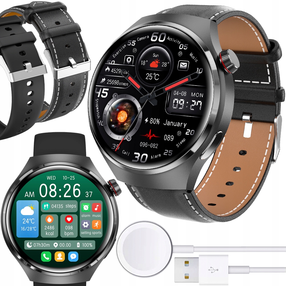 Smartwatch JG SMART SMARTWATCH MĘSKI BLACK BIRD 4 PRO czarny
