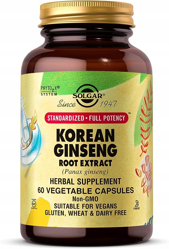 SOLGAR ŻEŃ-SZEŃ KOREAŃSKI EKSTRAKT 60 kapsułek