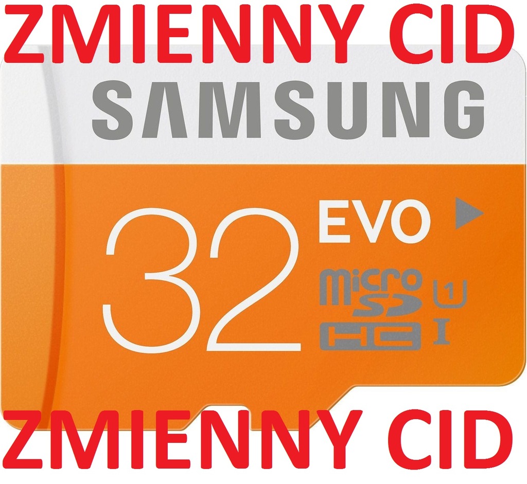 Karta Samsung SD MicroSD EVO 32GB zmienny CID NAVI
