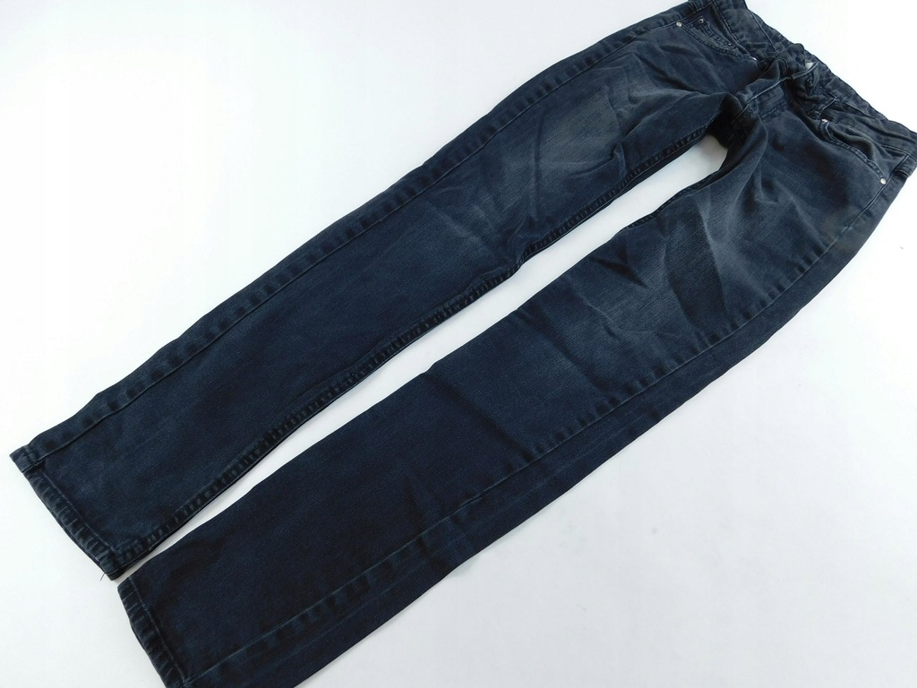 1901b59 MANGO czarne PROSTE spodnie JEANSOWE 38