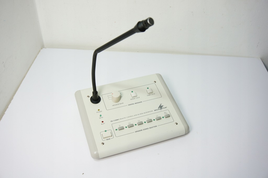 Monacor PA-1120RC - Mikrofon pulpitowy PA strefowy