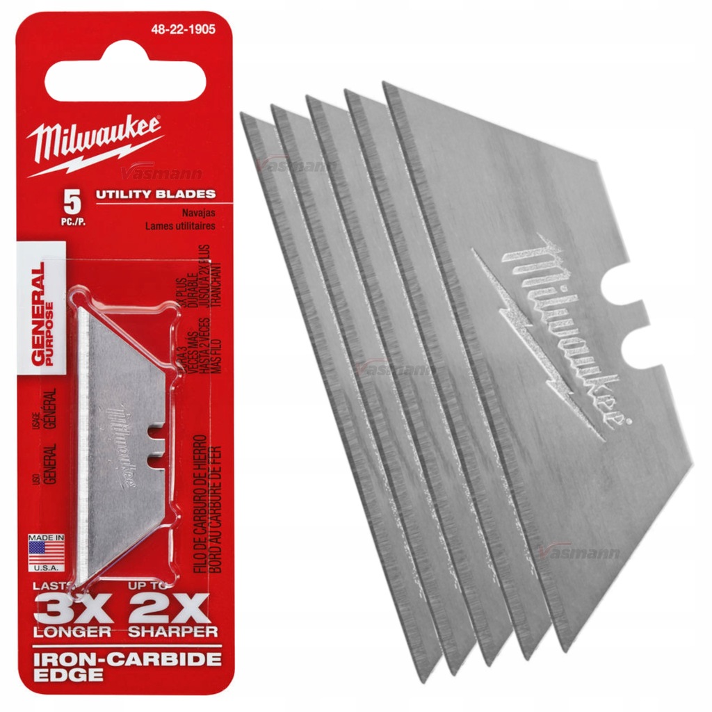 MILWAUKEE WYMIENNE OSTRZA TRAPEZOWE 62mm 5szt