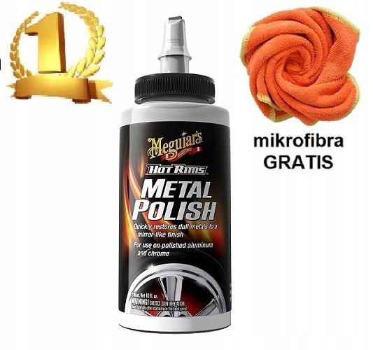 MEGUIARS METAL POLISH HR 296 ml + fibra GRATIS