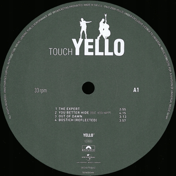 Yello – Touch Yello Lp first press High End Sound