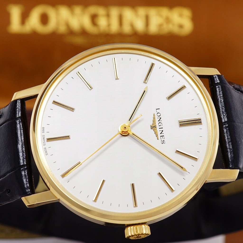 LONGINES złoty zegarek 18K 1975 rok komplet BOX
