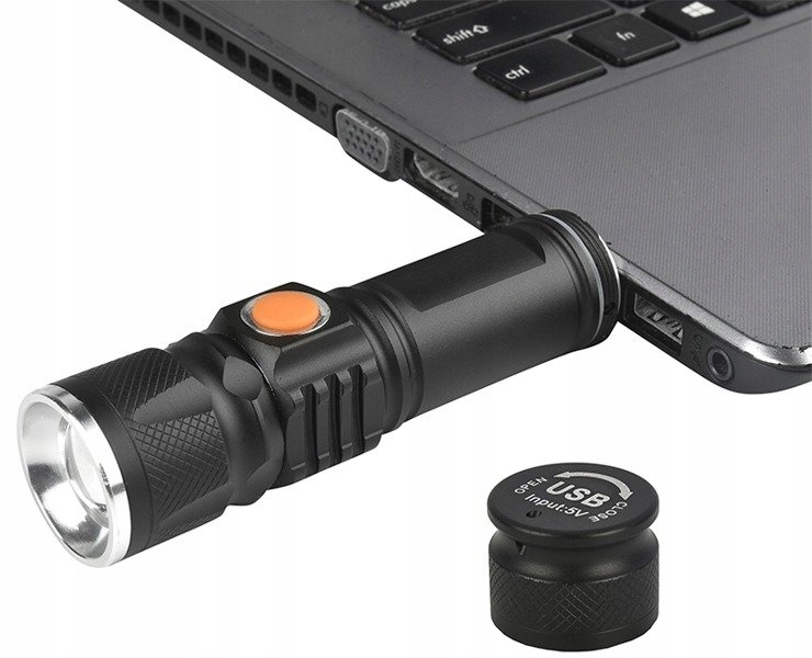 Купить Светодиодный фонарик T6 ZOOM, перезаряжаемый, с зарядкой от USB: отзывы, фото, характеристики в интерне-магазине Aredi.ru