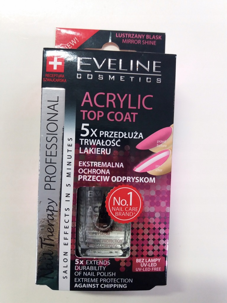 Eveline Acrylic top coat nail therapy 12ml