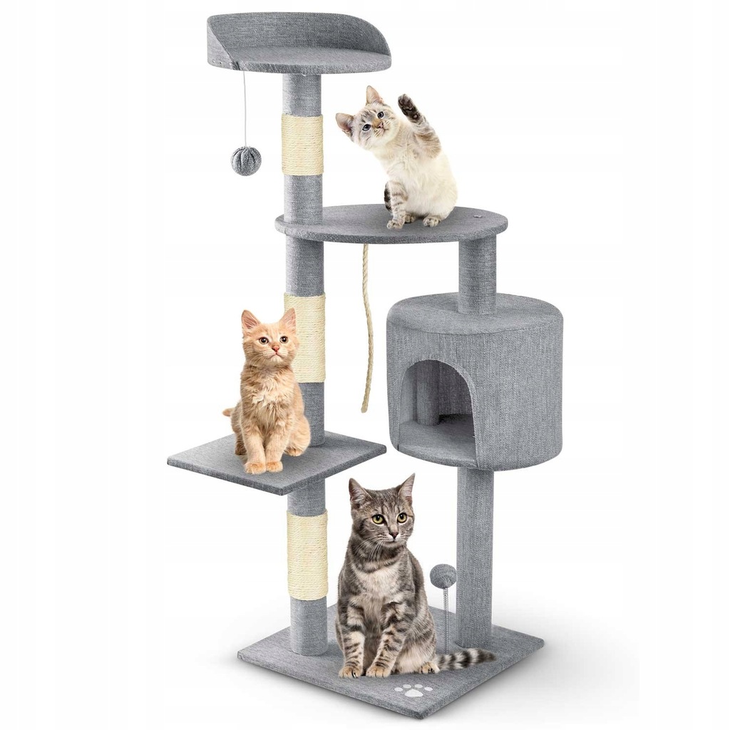 Drapak dla kota 111 cm PH-005 Pethaus szary, Pethaus, 600510.5903890608743,