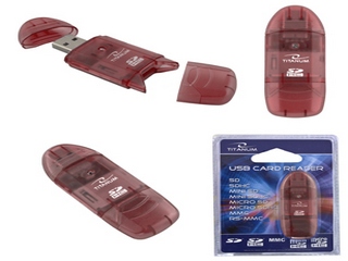 █─█▐▌▀█▀ RED Tani czytnik kart SD microSD SDHC