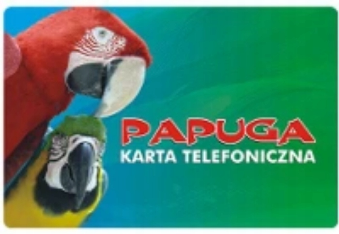 DOŁADOWANIE PAPUGA 20 ZŁ KARTA DOŁADOWUJĄCA