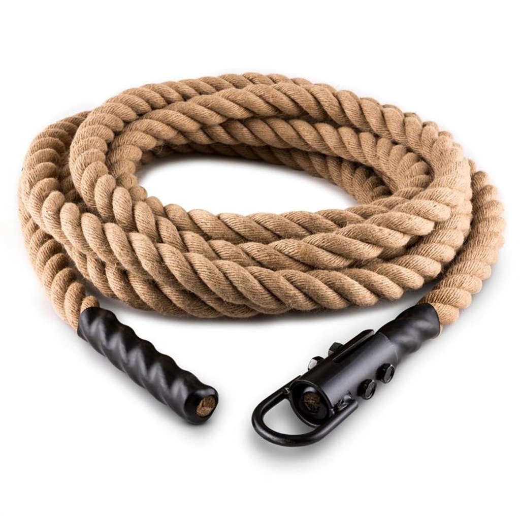 Lina konopna z hakiem Power Rope, 15 m, 3,3 cm