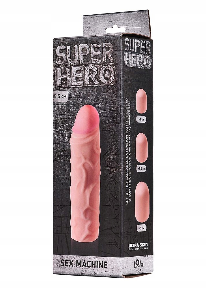 STYMULATOR-PENIS SLEEVE SUPER HERO SEX MACHINE