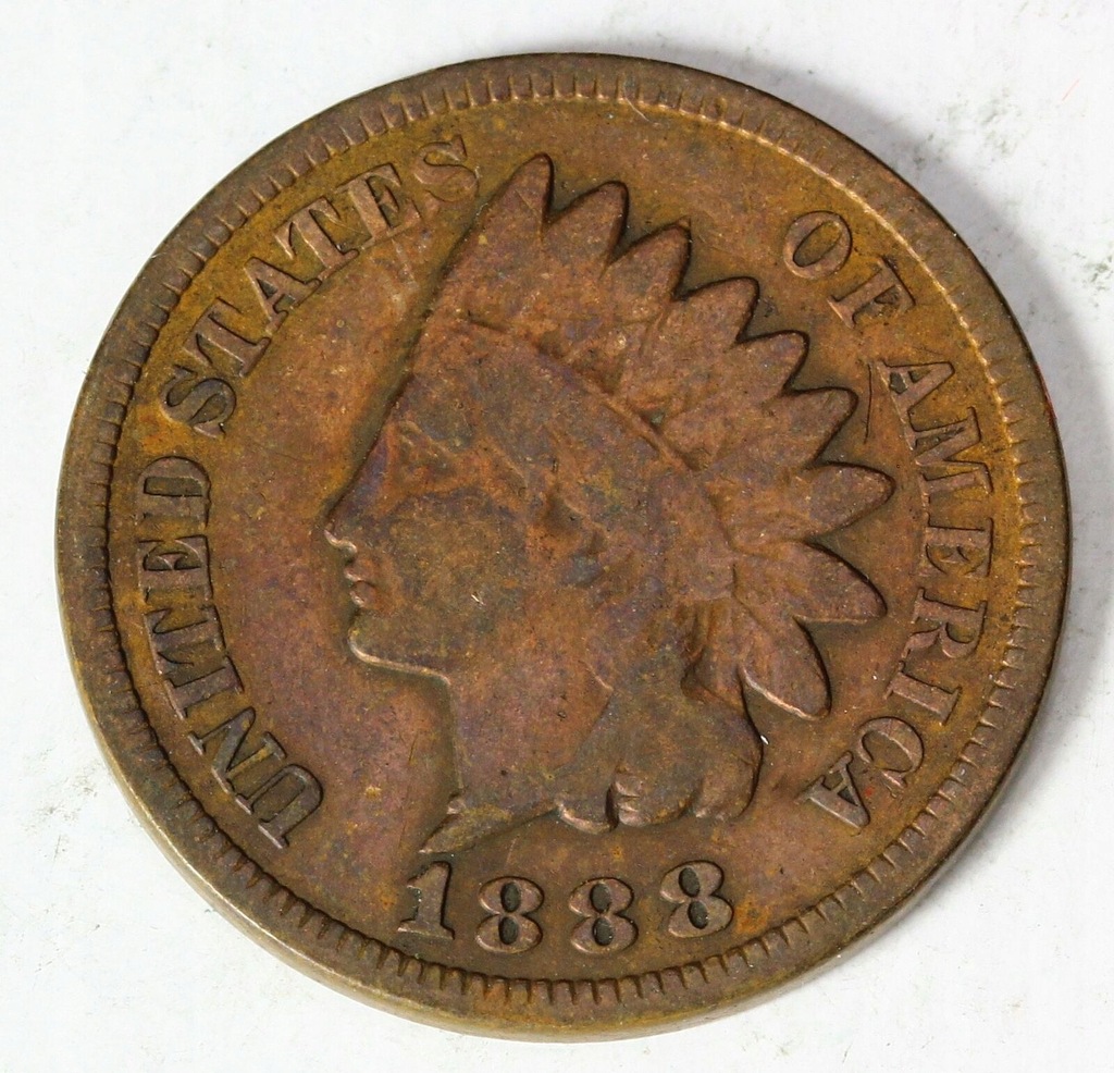 USA 1 Cent Indianin 1888r.