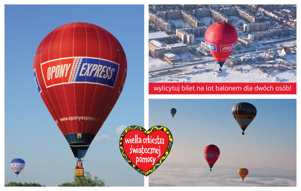 Lot balonem OPONY EXPRESS