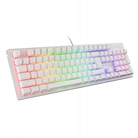 Genesis THOR 303 Gaming keyboard, RGB LED light, US, White, Wired, Brown Sw
