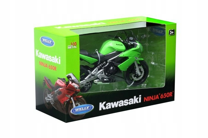 Prezent Dla DZIECKA 4 Lata SAMOCHÓD ZABAWKA Autko WELLY Motocykl Kawasaki