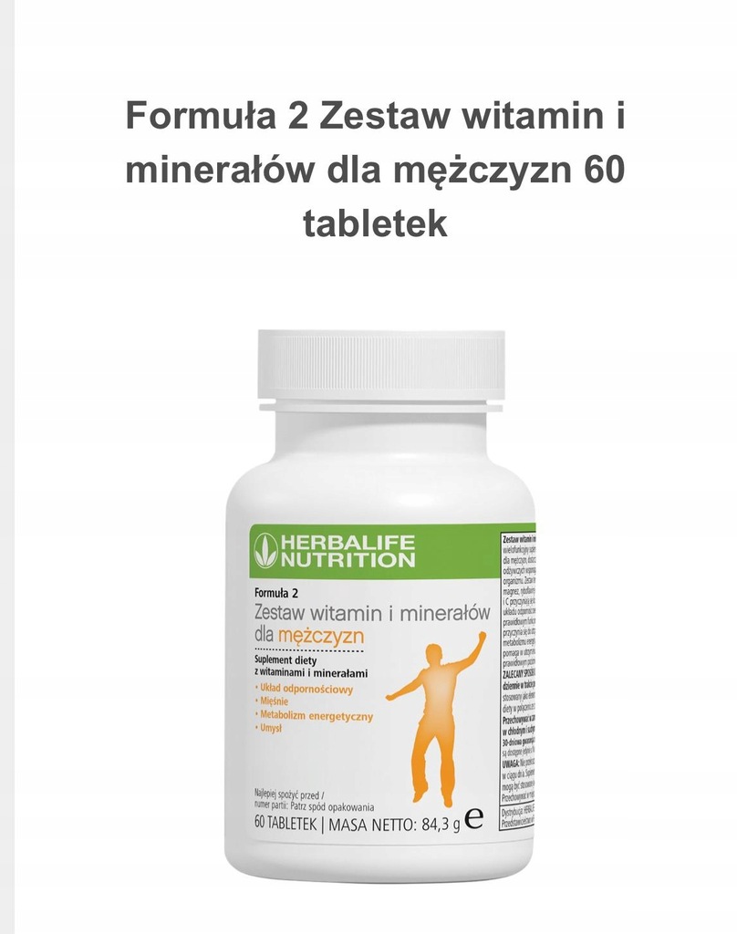 HERBALIFE zestaw witamin i minerałów dla mężczyzn