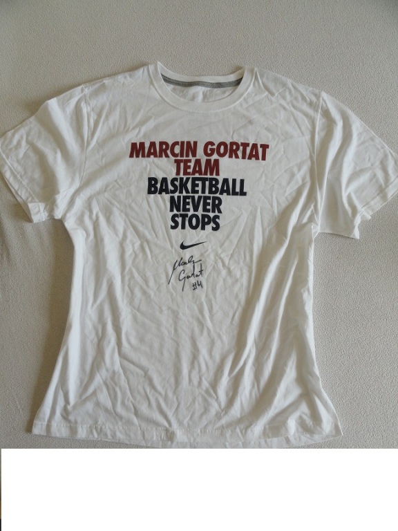 Koszulka Nike i Kartka z podpisem Marcina Gortata