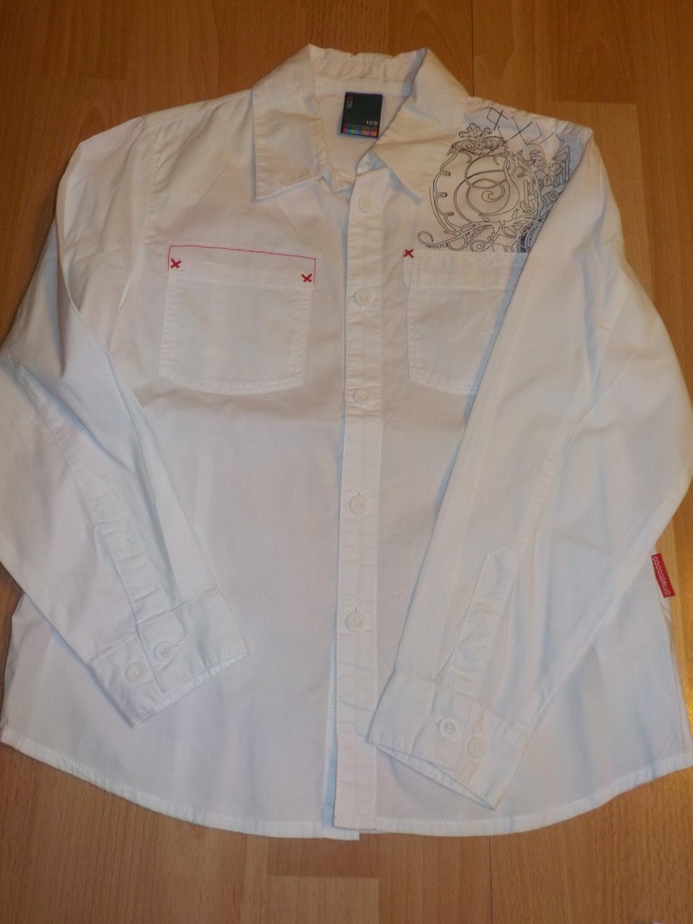 Coccodrillo biała koszula r. 128