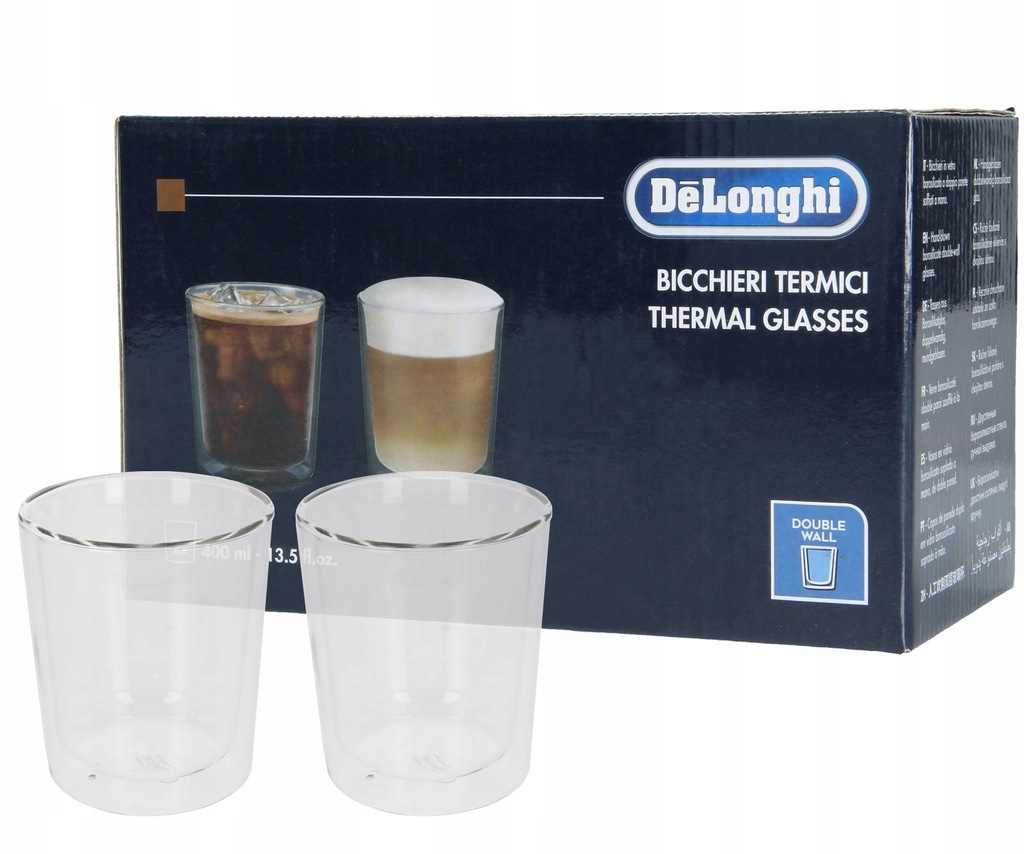 Delonghi DLSC318 Double Wall Thermal Glasses 400ml