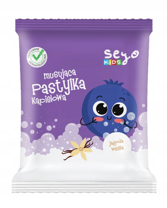 Seyo Kids Pastylka Do Kąpieli Jagoda, Wanilia 40g