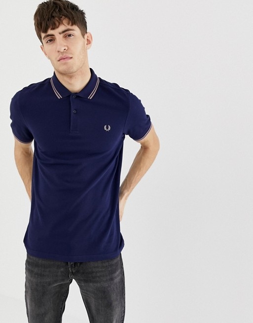 AC-6-3-8 FRED PERRY T-SHIRT LOGO S