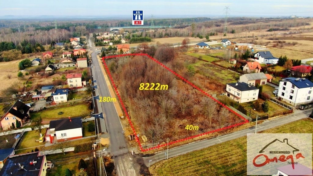 Działka, Siemonia, Bobrowniki (gm.), 8222 m²