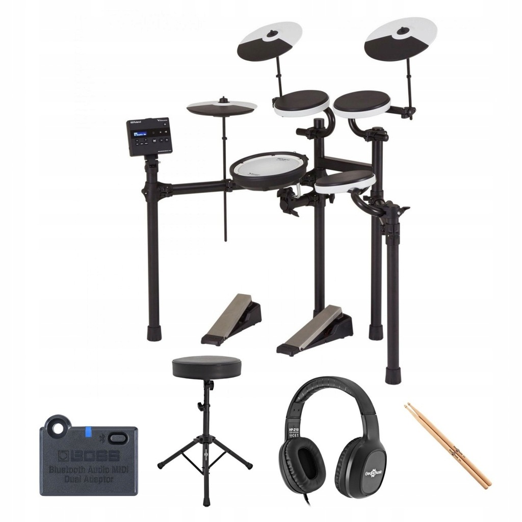 Roland TD-02KV V-Drums Elektroniczny zestaw perkusyjny z zestawem akcesorió