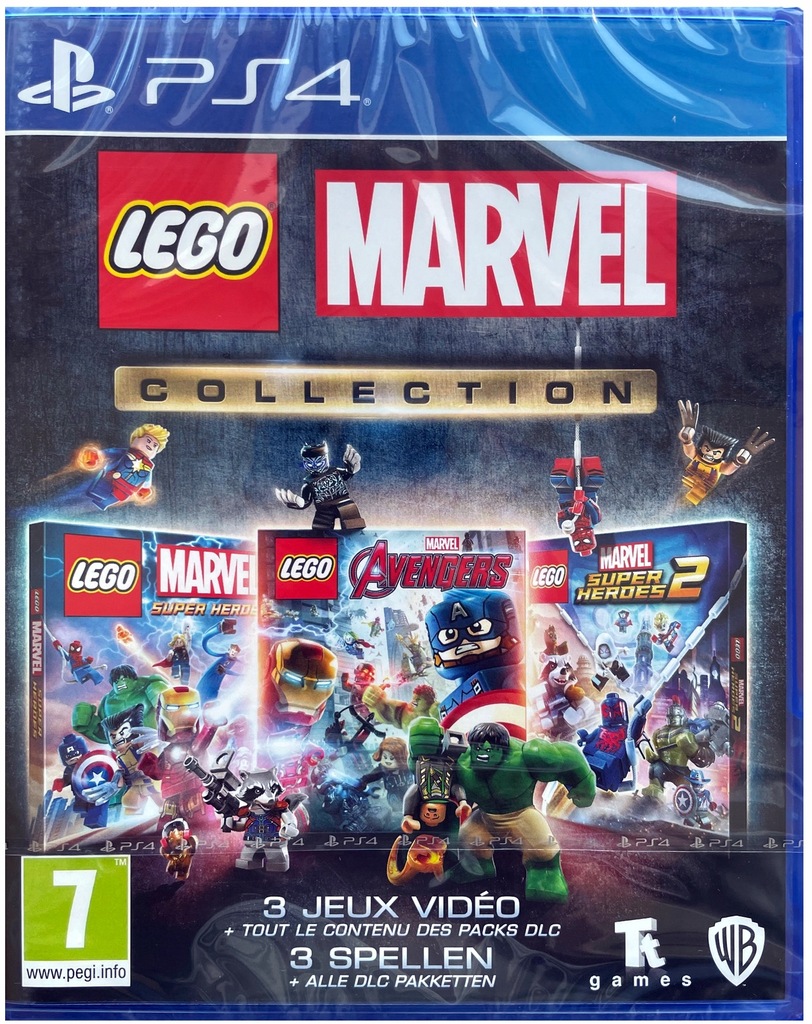 Nowe Gry PS4 Lego Marvel Kolekcja (3 gry )