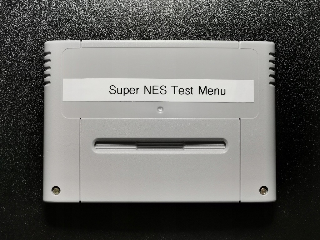 Super Nintendo SuperNES Test Menu #1