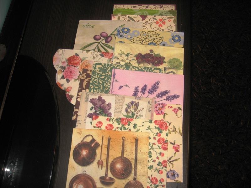 Serwetki decoupage 15 szt. rózne