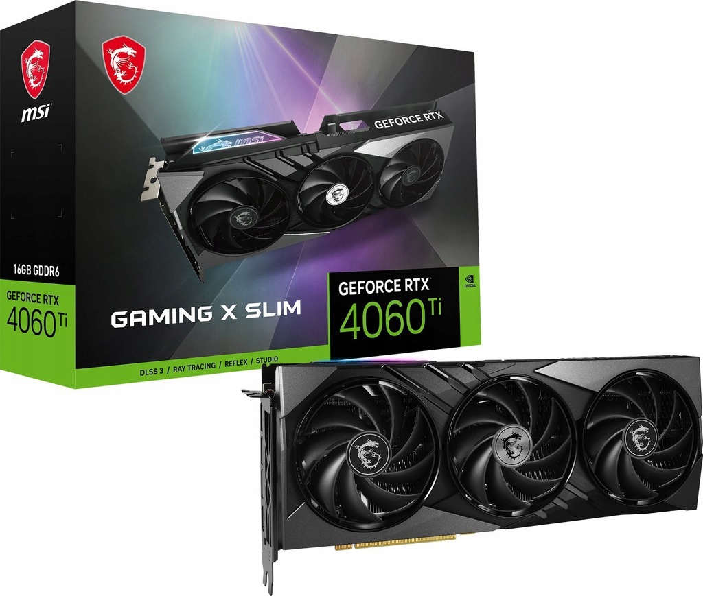 Karta Graficzna MSI GeForce RTX 4060 Ti Gaming X Slim 16GB GDDR6