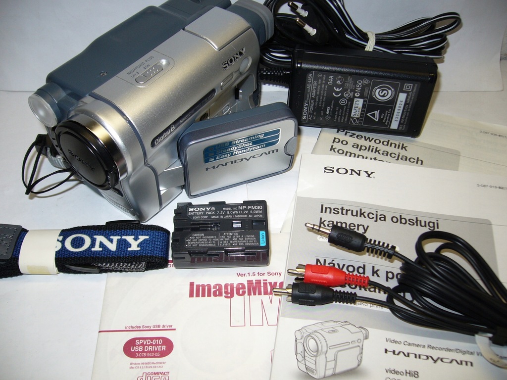 SONY DCR-TRV255E-przegraj kasety Digital8 PAL/NTSC