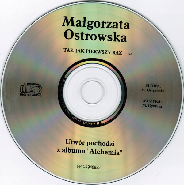 CDs Małgorzata Ostrowska – Tak Jak Pierwszy Raz