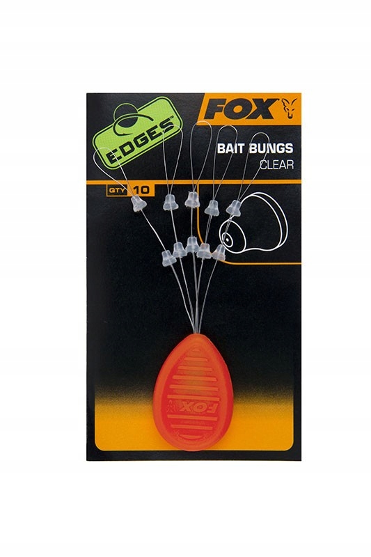 Stopery do kulek i pelletu FOX Edges Bait Bungs Clear r. L