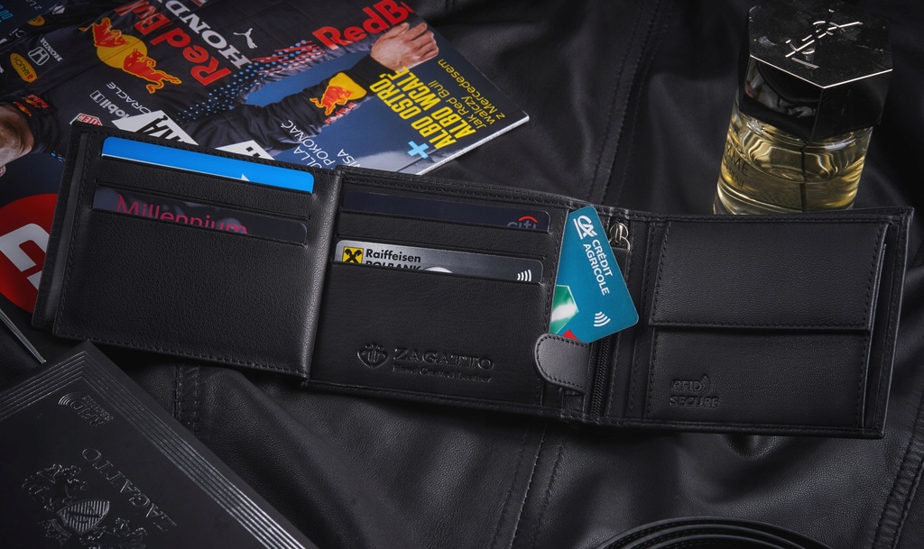 Купить Мужской кожаный кошелек Zagatto Classic с RFID: отзывы, фото, характеристики в интерне-магазине Aredi.ru