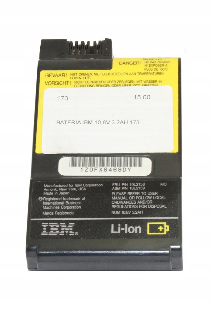 BATERIA DO LAPTOPA IBM 10L2158 10L2159 10,8V 3.2AH