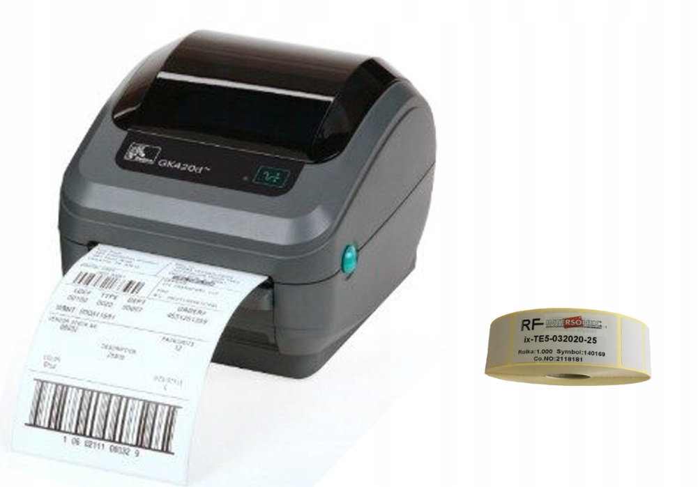 Drukarka etykiet Zebra GK420d + LAN 9647904338 oficjalne archiwum