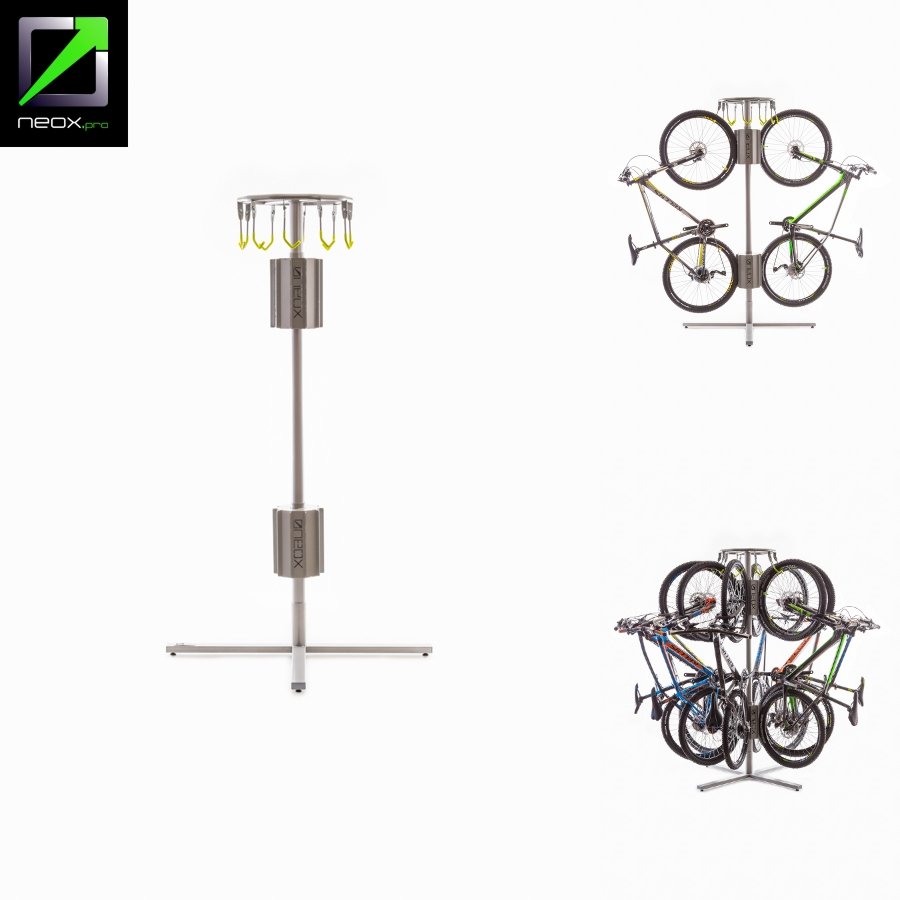 NEOX.pro stojak ekspozytor obrotowy - 10 rowerów