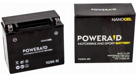 Купить POWERAID ГЕЛЕВАЯ АККУМУЛЯТОРНАЯ БАТАРЕЯ 12В 20Ач 310А YG20HL-BS: отзывы, фото, характеристики в интерне-магазине Aredi.ru