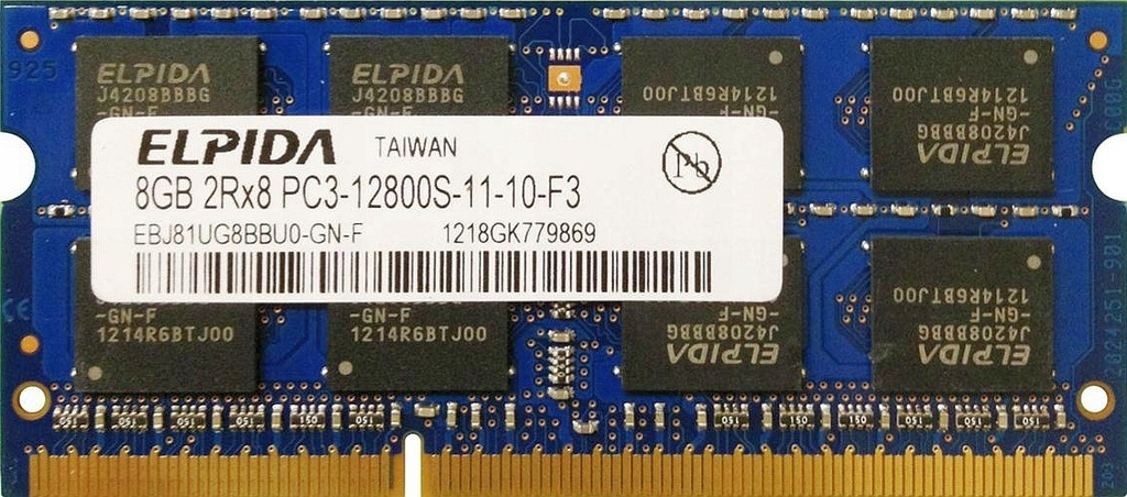 Pamięć RAM DDR3 Elpida EBJ81UG8EFU0-GN-F 8 GB