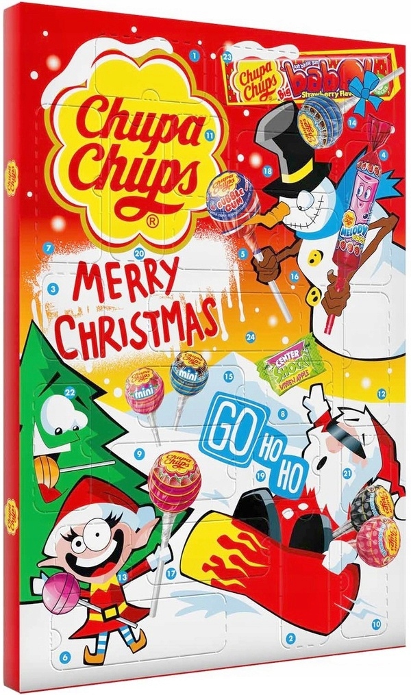 CHUPA CHUPS Kalendarz Adwentowy 24 słodkości 210g